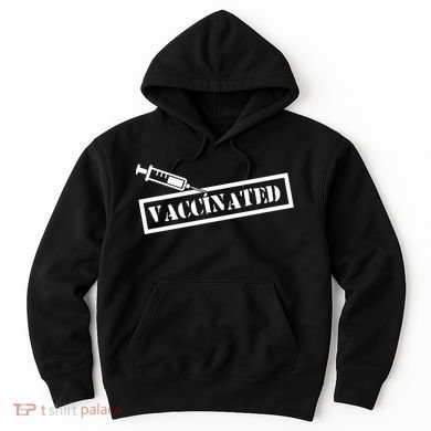 Vaccinated Label Hoodie