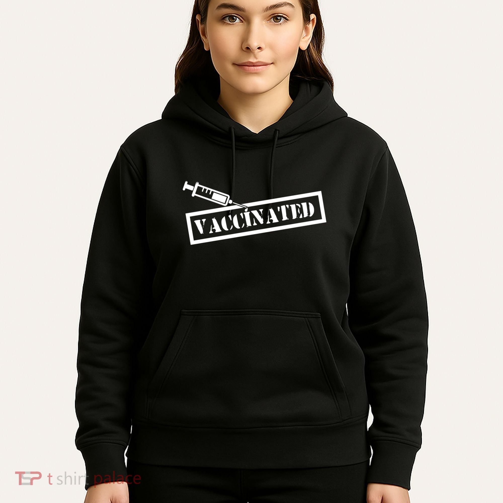 Vaccinated Label Hoodie