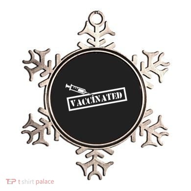 Vaccinated Label Ornament