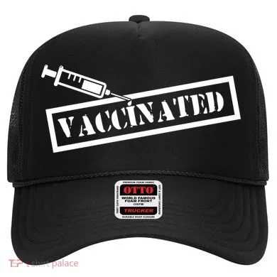 Vaccinated Label Hat