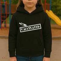 Vaccinated Label Kids Hoodie thumb 3