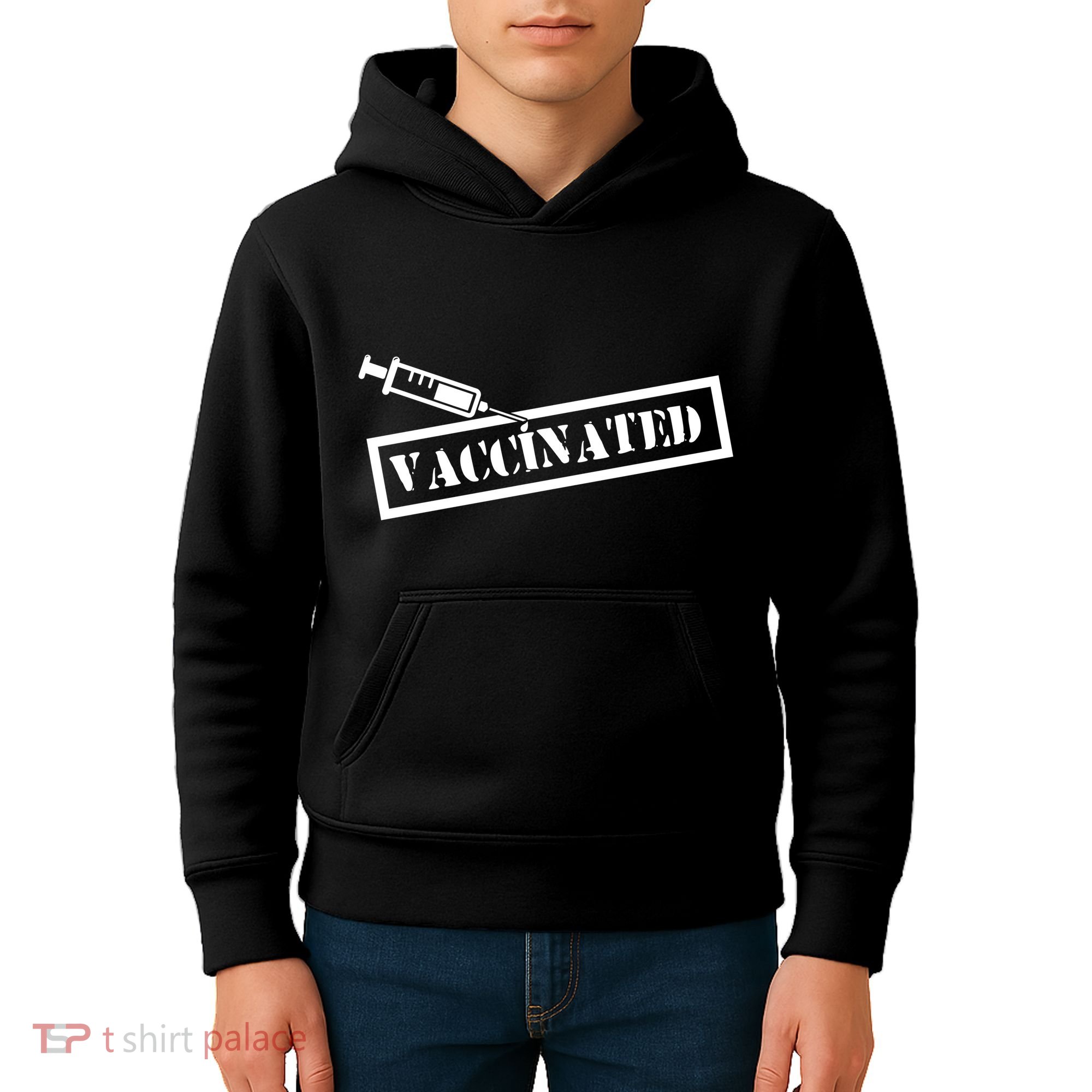 Vaccinated Label Kids Hoodie