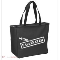 Vaccinated Label Tote Bag thumb 2