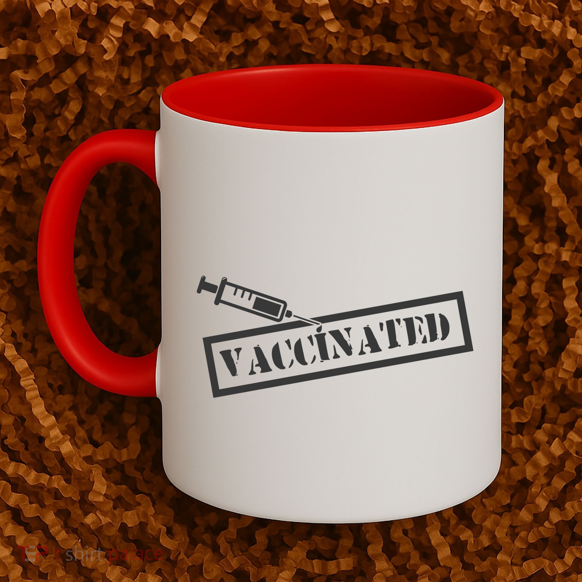 Vaccinated Label Coffee Mug