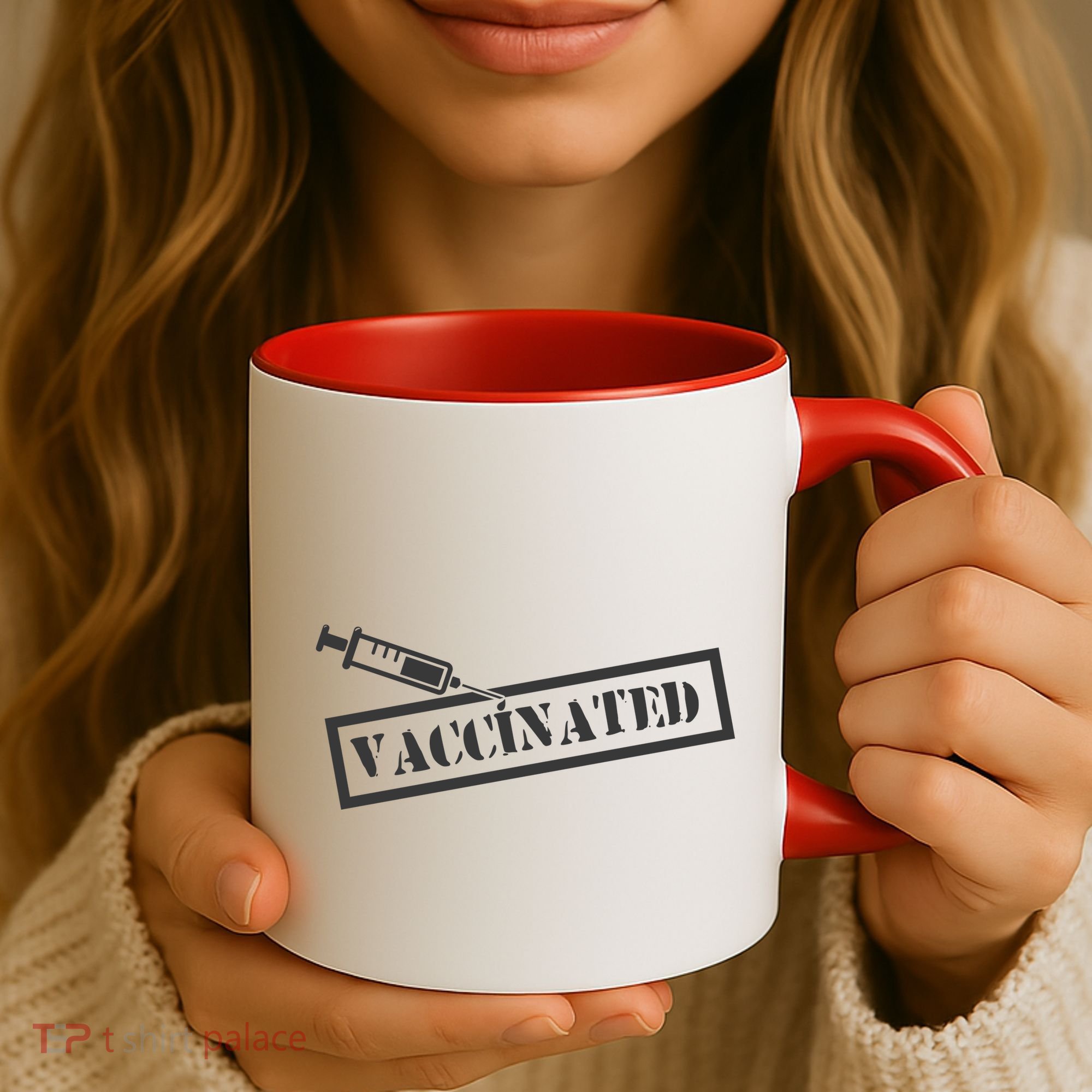 Vaccinated Label Coffee Mug