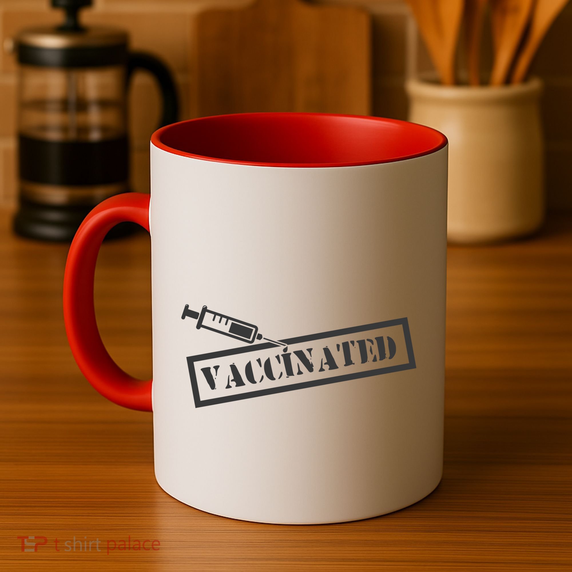 Vaccinated Label Coffee Mug