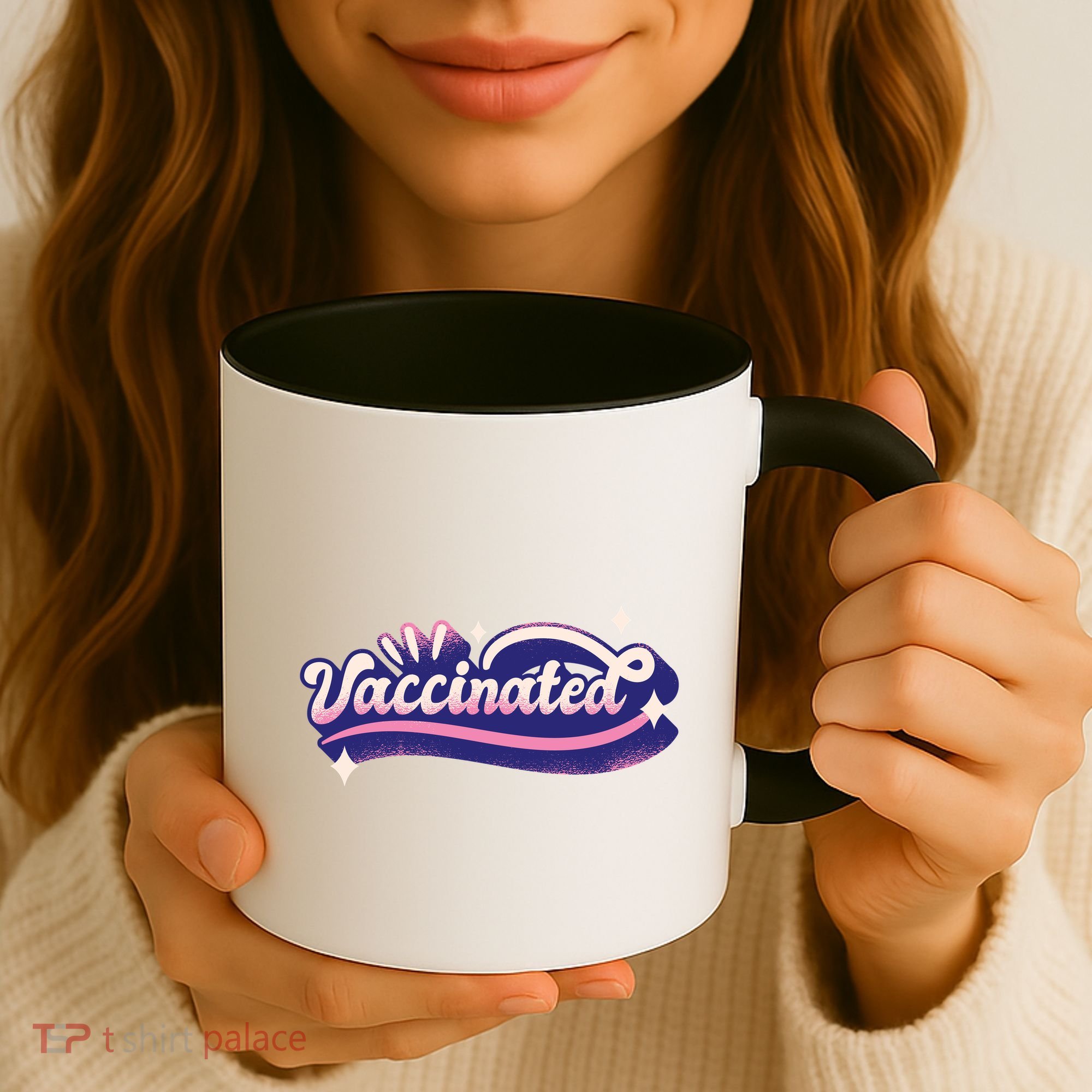 Vaccinated Sparkle Coffee Mug