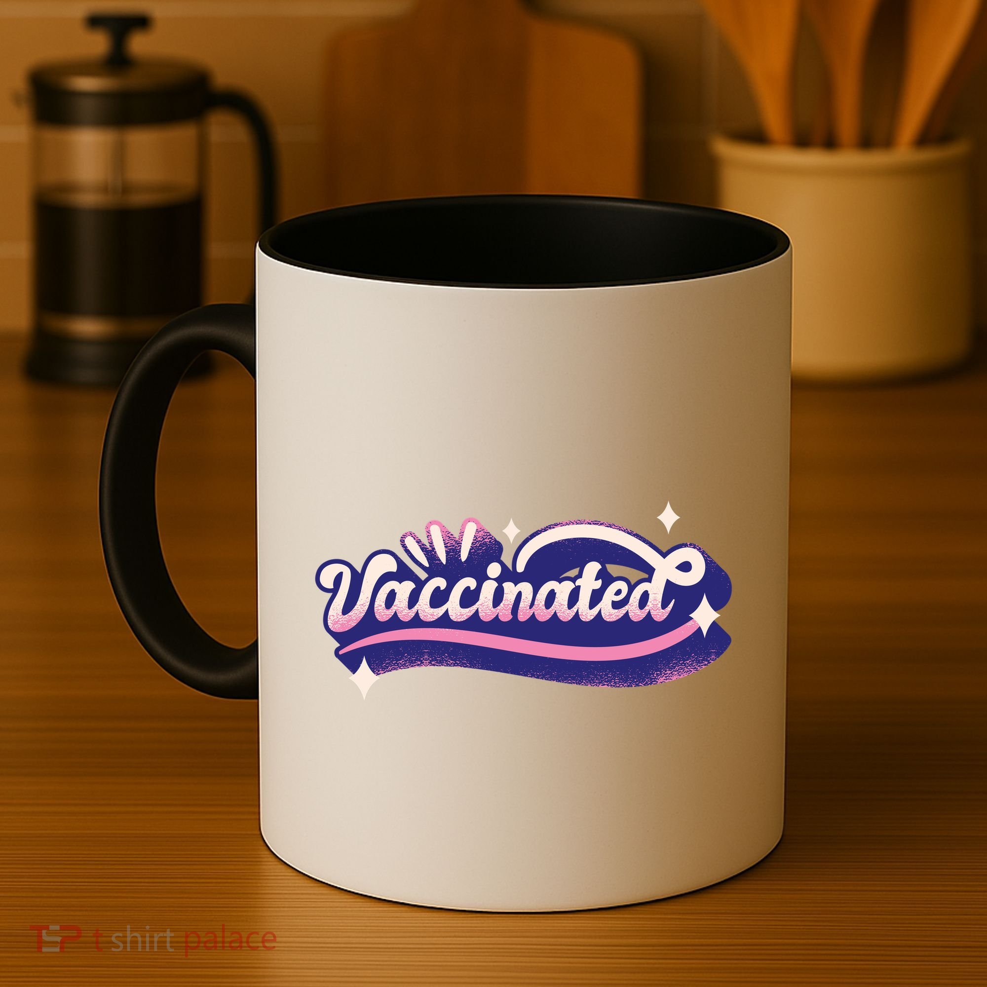 Vaccinated Sparkle Coffee Mug