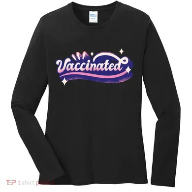 Vaccinated Sparkle Women's Long Sleeve Shirt