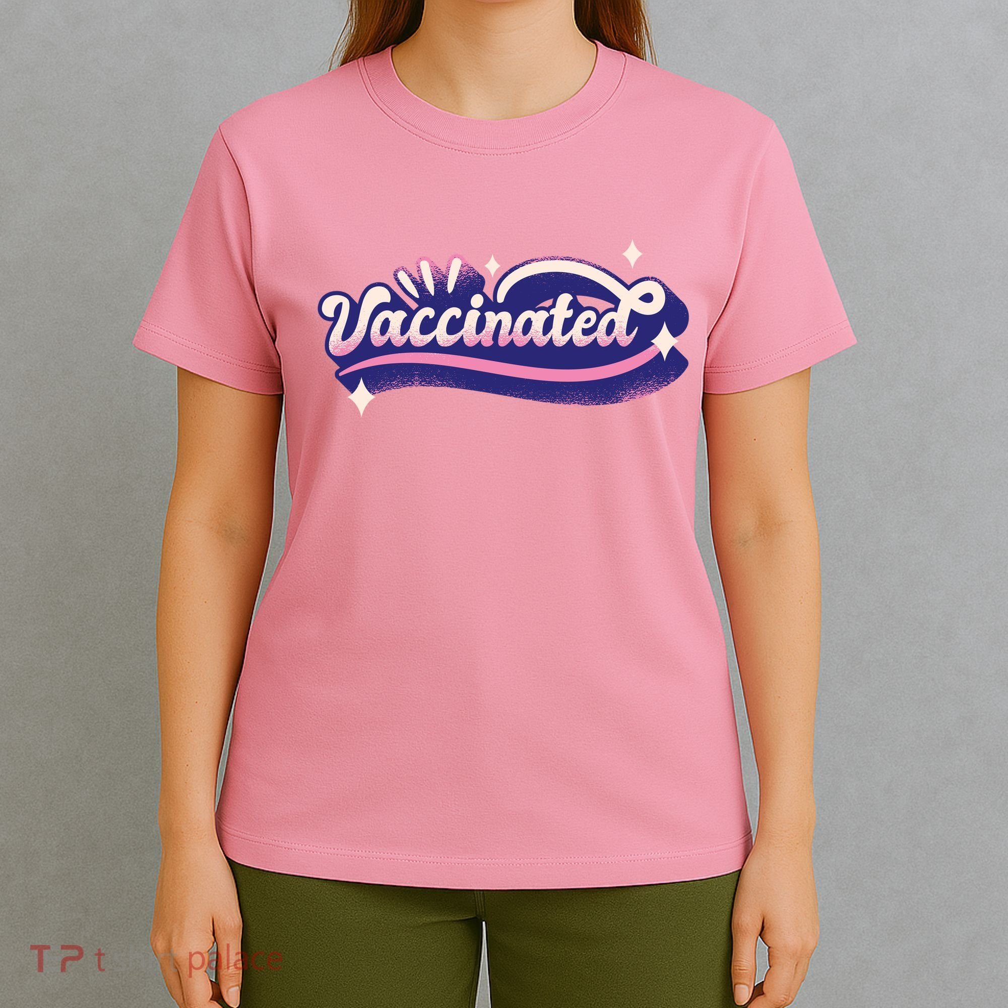 Vaccinated Sparkle T-Shirt