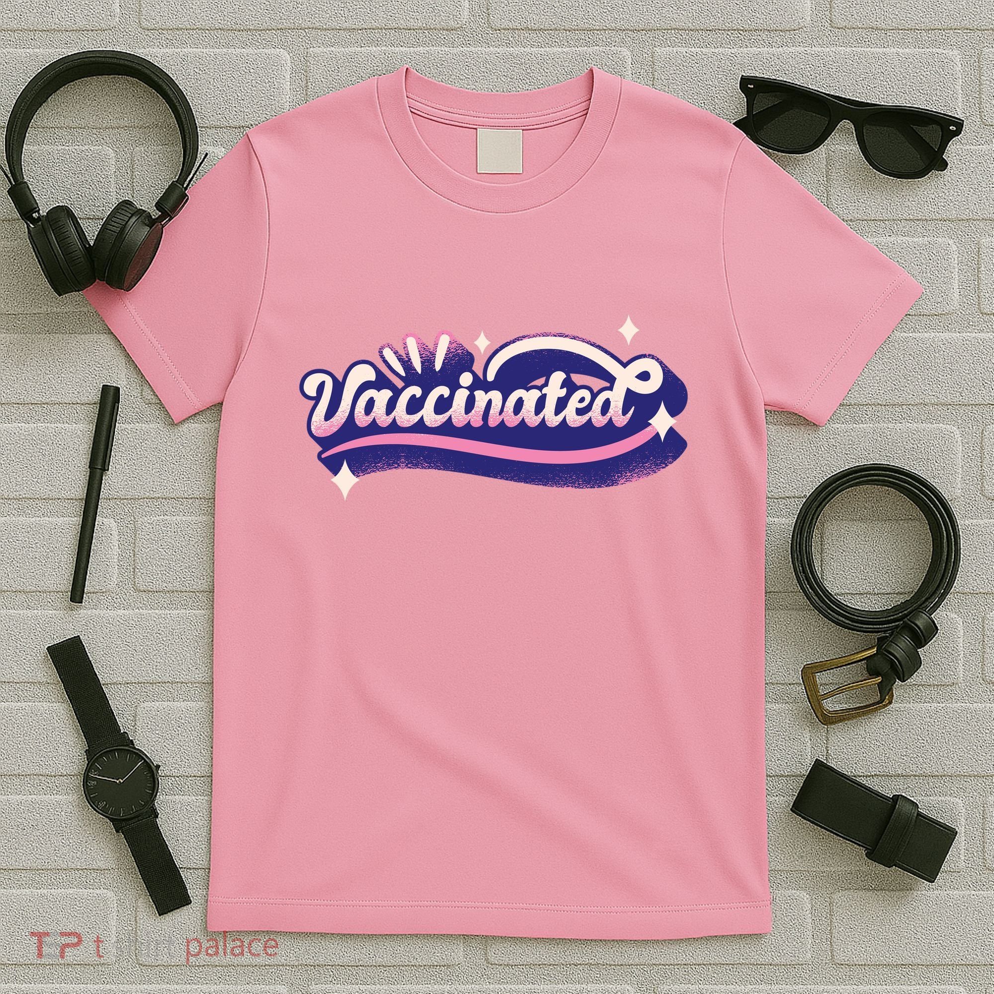 Vaccinated Sparkle T-Shirt