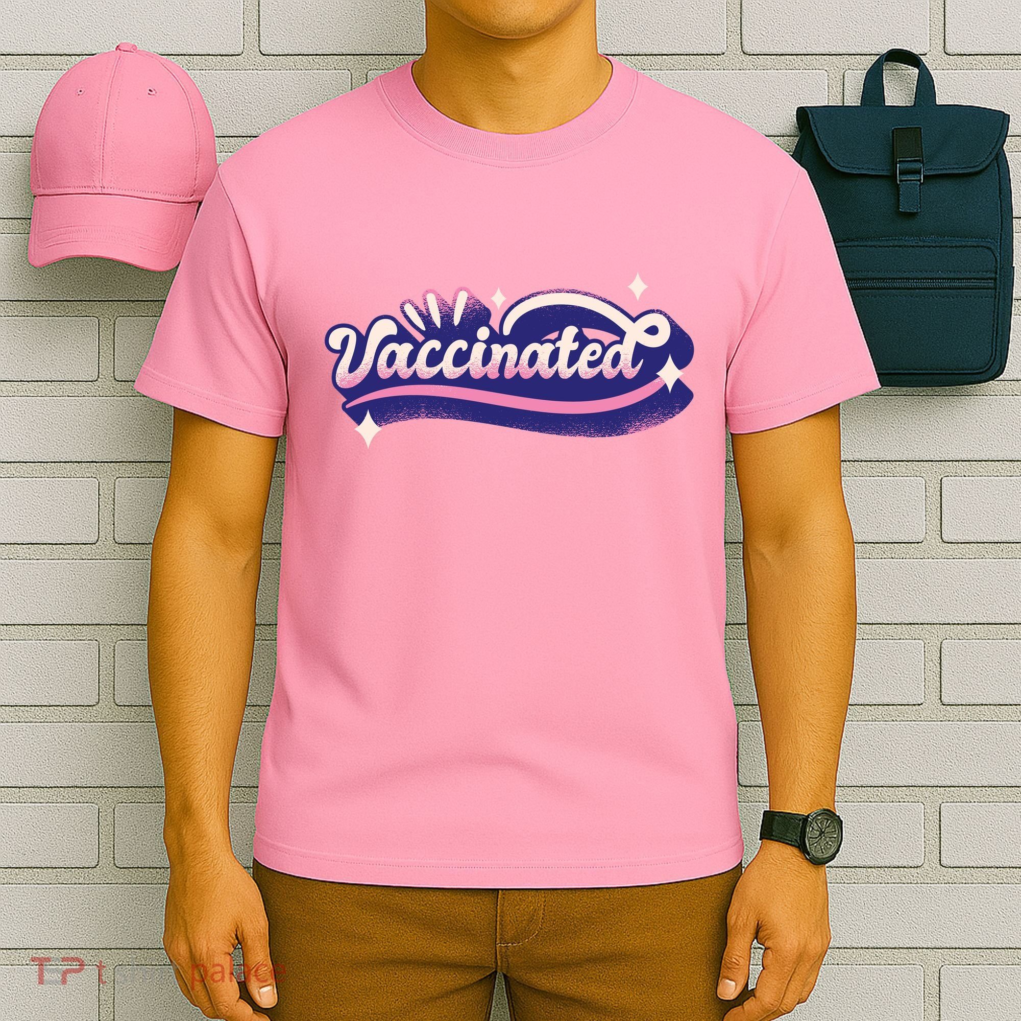 Vaccinated Sparkle T-Shirt