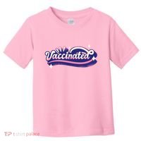 Vaccinated Sparkle Toddler T-Shirt thumb 0