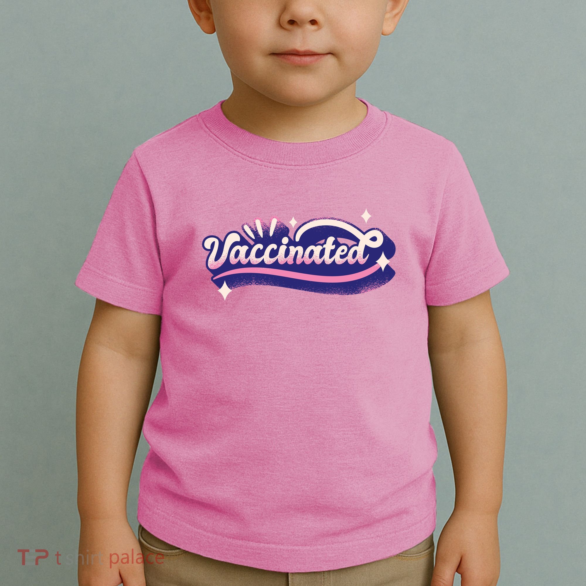Vaccinated Sparkle Toddler T-Shirt