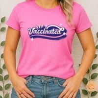 Vaccinated Sparkle Women's T-Shirt thumb 2