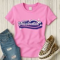 Vaccinated Sparkle Women's T-Shirt thumb 3