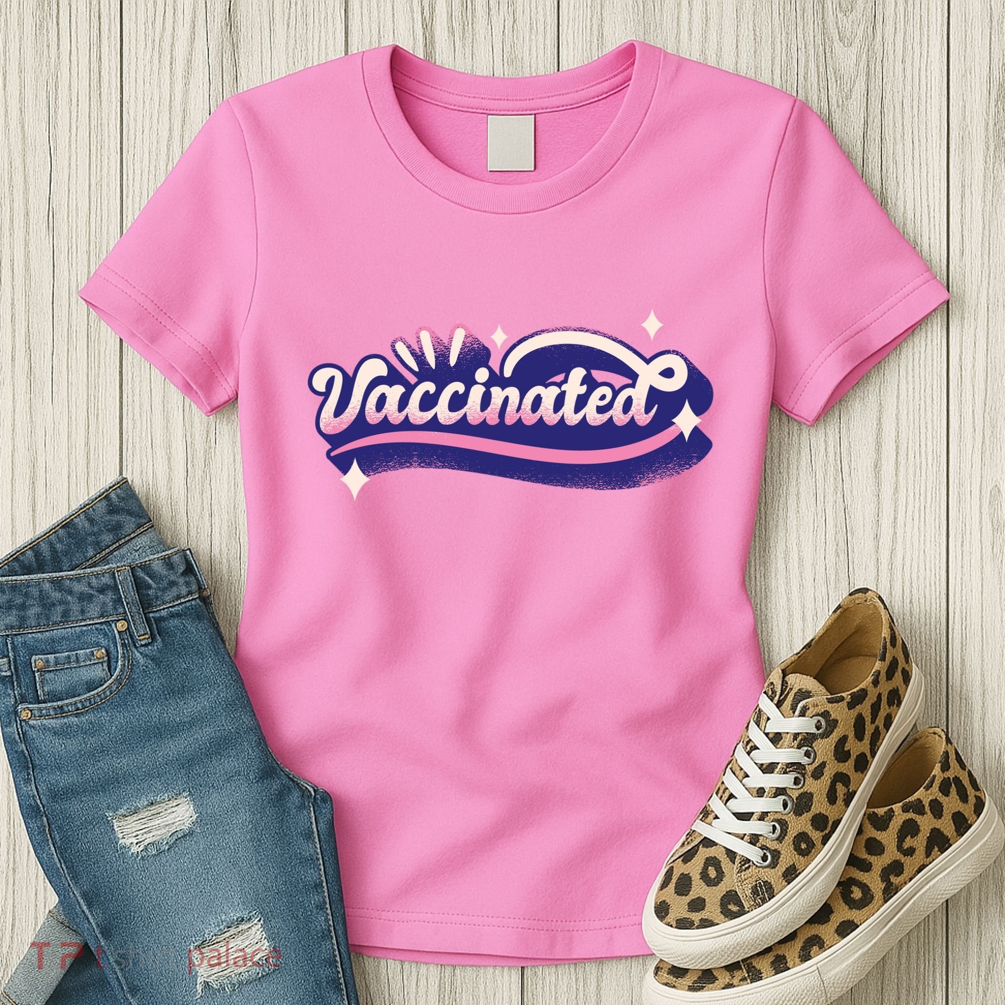 Vaccinated Sparkle Women's T-Shirt