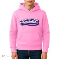 Vaccinated Sparkle Kids Hoodie thumb 4