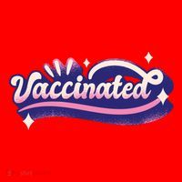 Vaccinated Sparkle Santa Hat thumb 1