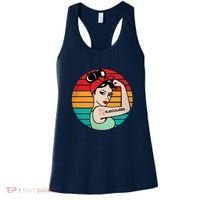 Vaccinated Strong Woman Retro Women's Tank Top thumb 0