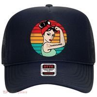 Vaccinated Strong Woman Retro Hat thumb 0