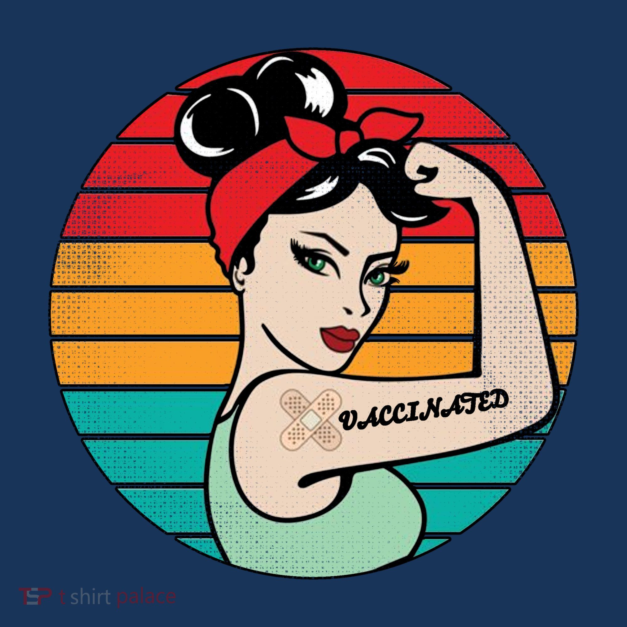 Vaccinated Strong Woman Retro Hat