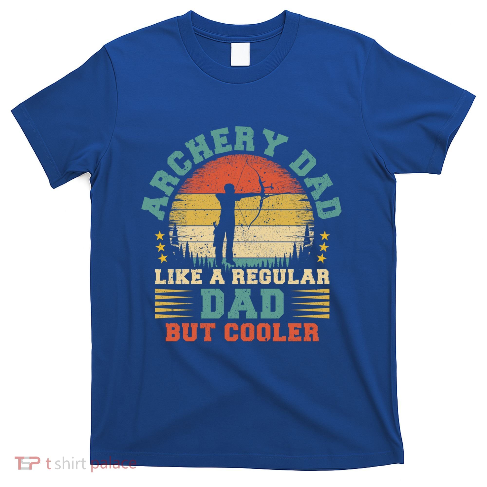 Vintage Archery Dad Like A Regular Dad Archery Father's Day Cute Gift T-Shirt