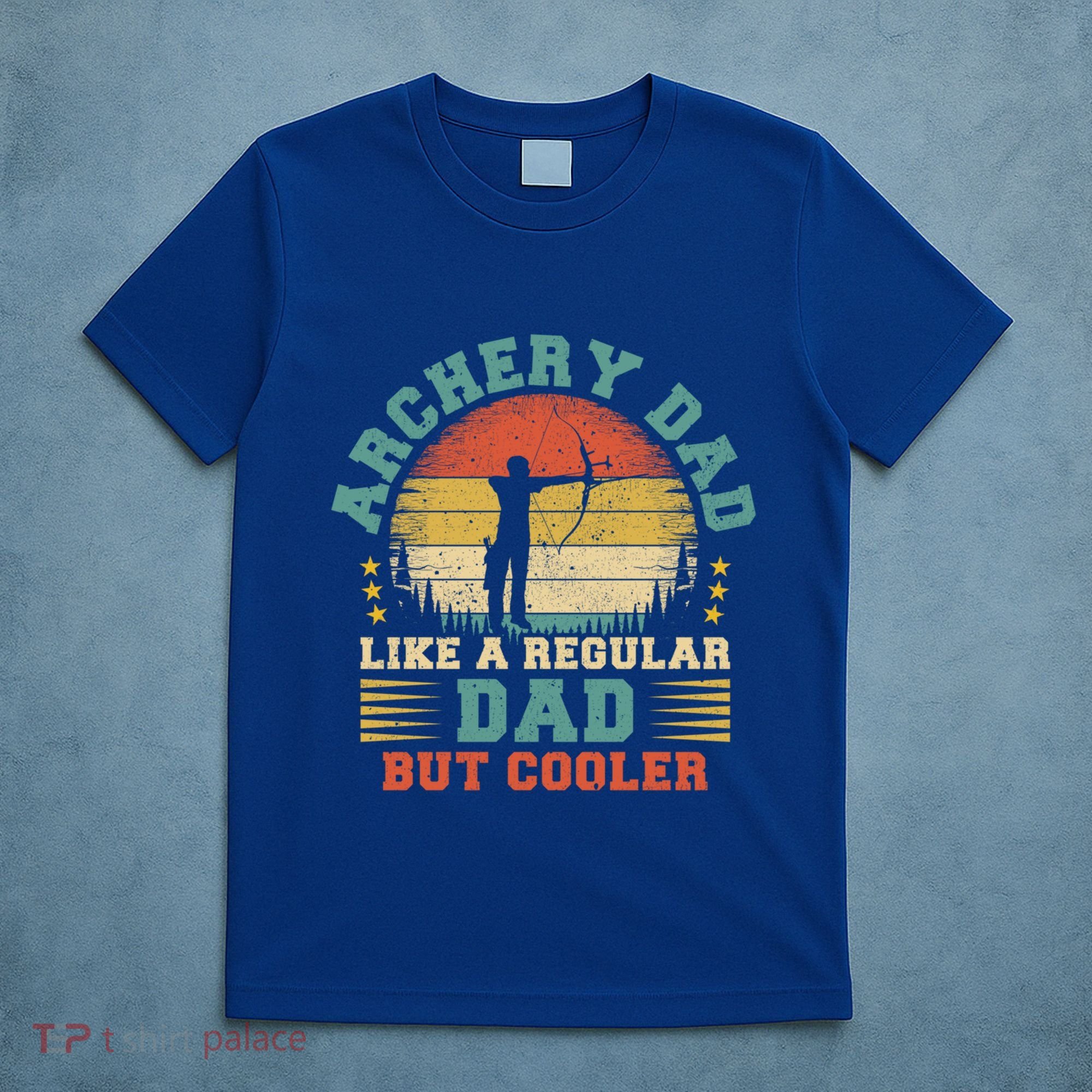 Vintage Archery Dad Like A Regular Dad Archery Father's Day Cute Gift T-Shirt