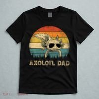 Vintage Axolotl Dad Axolotl Lovers Daddy Father's Day T-Shirt thumb 5