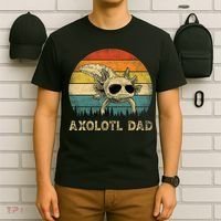 Vintage Axolotl Dad Axolotl Lovers Daddy Father's Day T-Shirt thumb 6