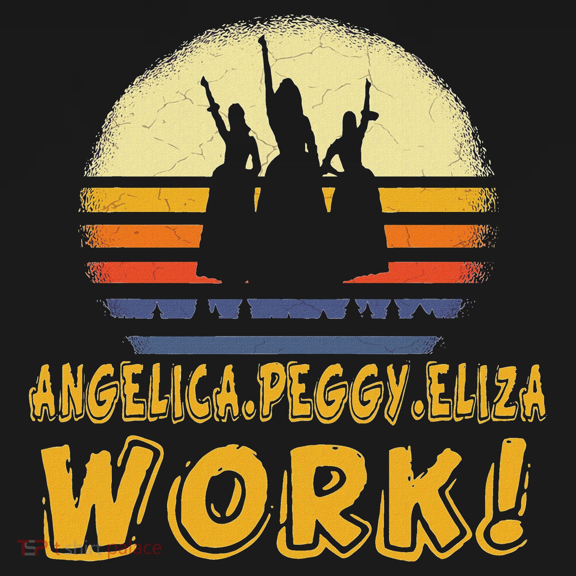 Vintage Angelica Eliza And Peggy Work Retro Style T-Shirt