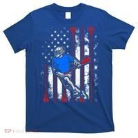 Vintage American Flag Lacrosse USA  T-Shirt thumb 0