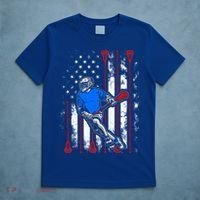 Vintage American Flag Lacrosse USA  T-Shirt thumb 5