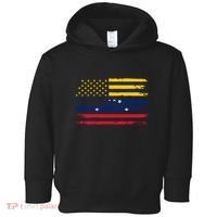 Venezuelan American Flag Venezuelan Roots Funny Toddler Hoodie thumb 0