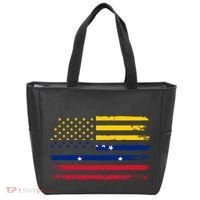 Venezuelan American Flag Venezuelan Roots Funny Tote Bag thumb 0