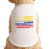 Venezuelan American Flag Venezuelan Roots Funny Doggie Tank thumb 0