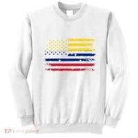 Venezuelan American Flag Venezuelan Roots Funny Sweatshirt thumb 0
