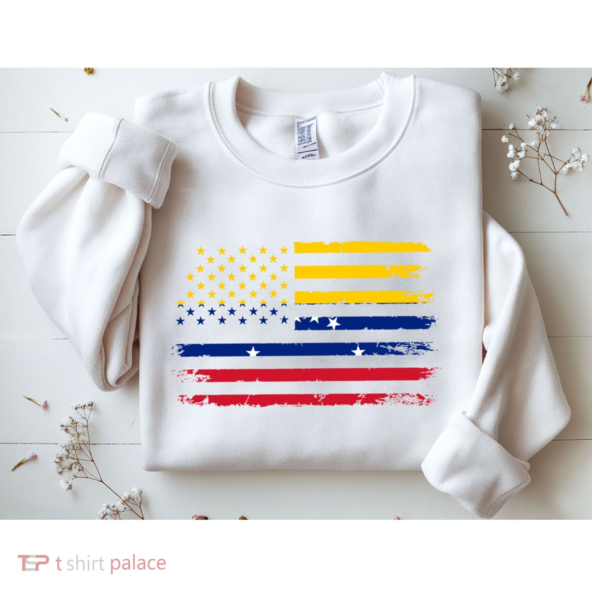 Venezuelan American Flag Venezuelan Roots Funny Sweatshirt