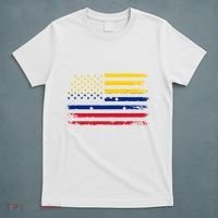 Venezuelan American Flag Venezuelan Roots Funny T-Shirt thumb 5