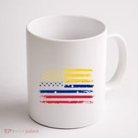 Venezuelan American Flag Venezuelan Roots Funny Coffee Mug thumb 1