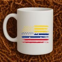 Venezuelan American Flag Venezuelan Roots Funny Coffee Mug thumb 2