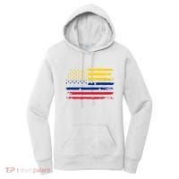 Venezuelan American Flag Venezuelan Roots Funny Women's Hoodie thumb 0