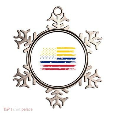 Venezuelan American Flag Venezuelan Roots Funny Ornament