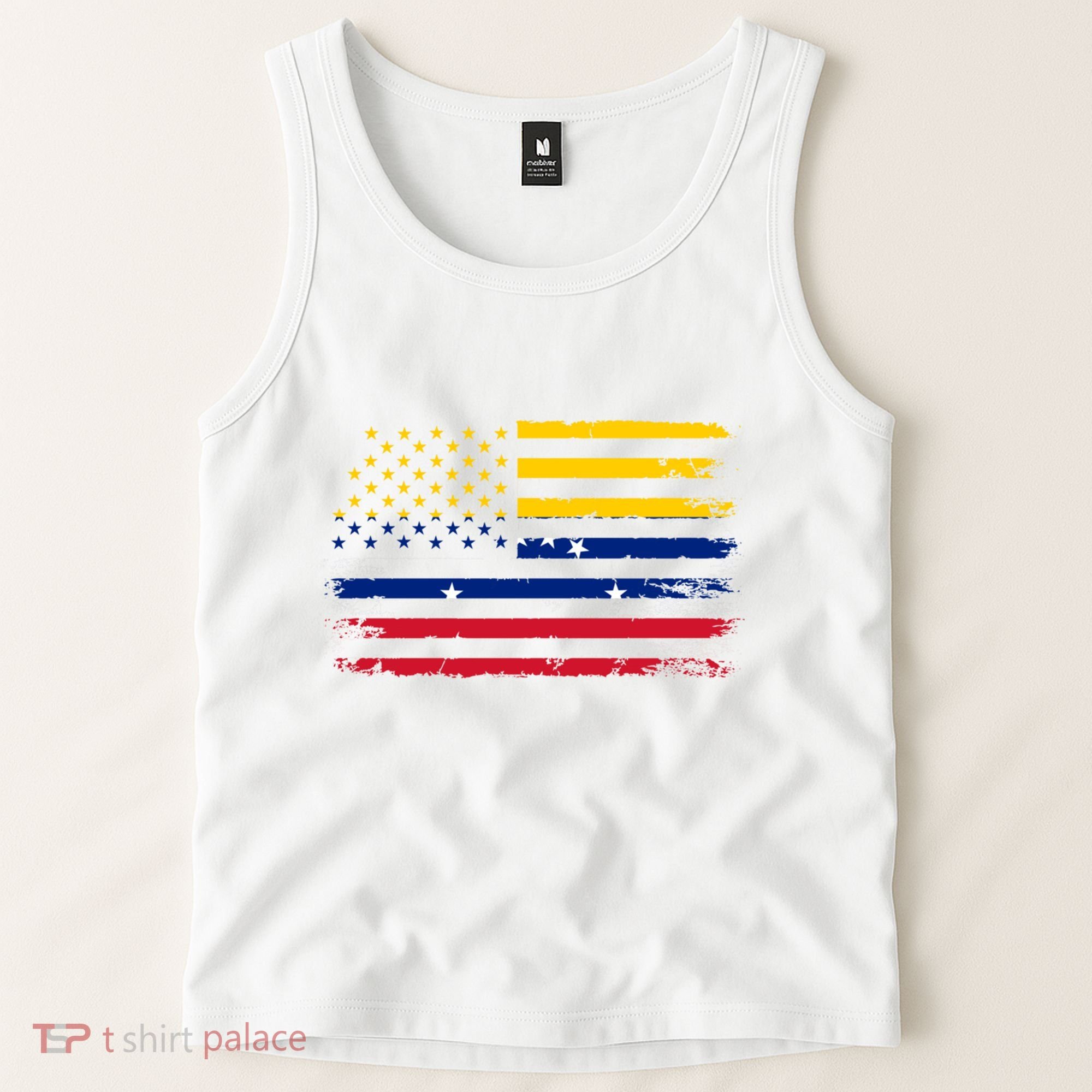 Venezuelan American Flag Venezuelan Roots Funny Tank Top