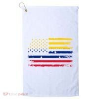 Venezuelan American Flag Venezuelan Roots Funny Golf Towel thumb 0
