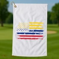 Venezuelan American Flag Venezuelan Roots Funny Golf Towel thumb 1