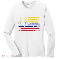 Venezuelan American Flag Venezuelan Roots Funny Women's Long Sleeve Shirt thumb 0