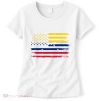 Venezuelan American Flag Venezuelan Roots Funny Women's T-Shirt thumb 0
