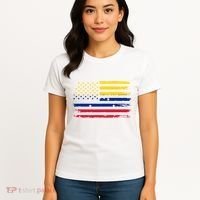 Venezuelan American Flag Venezuelan Roots Funny Women's T-Shirt thumb 4