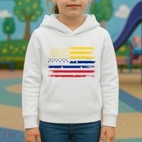 Venezuelan American Flag Venezuelan Roots Funny Kids Hoodie thumb 3